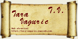 Tara Vagurić vizit kartica